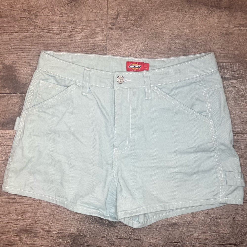 Dickies light blue denim shorts